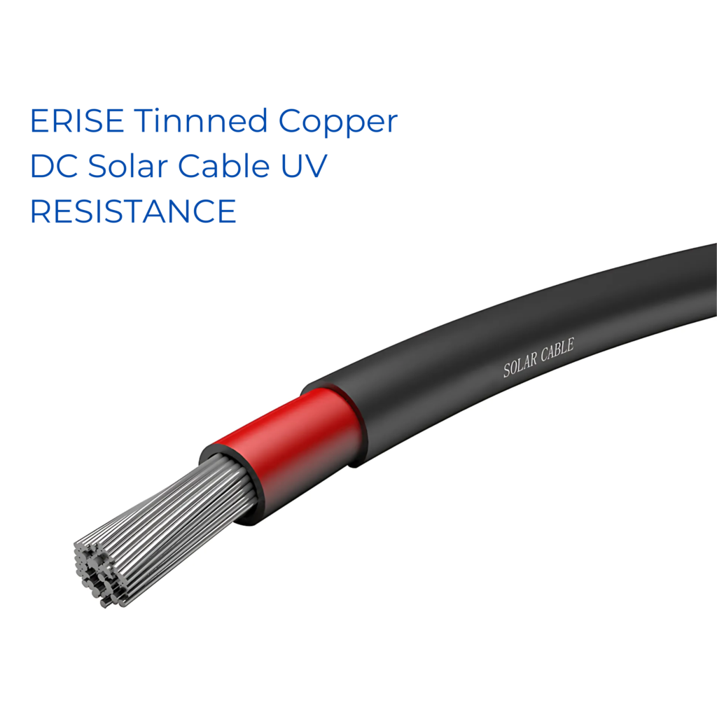 ERISE Tinnned Copper DC Solar Cable UV RESISTANCE